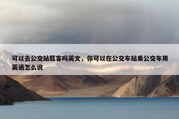 可以去公交站载客吗英文，你可以在公交车站乘公交车用英语怎么说