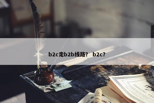 b2c走b2b线路？ b2c？