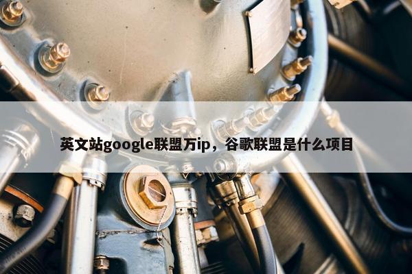 英文站google联盟万ip，谷歌联盟是什么项目