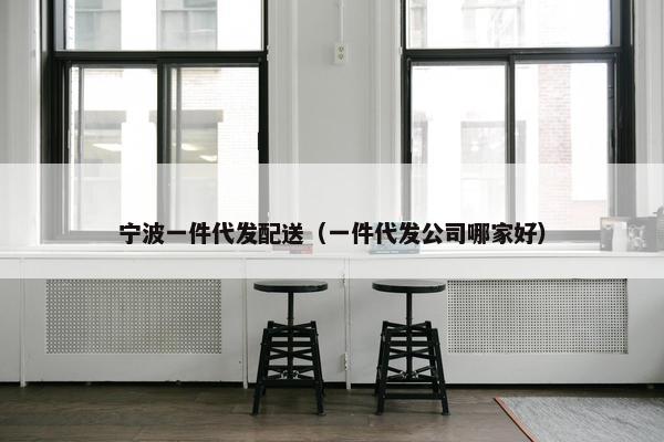 宁波一件代发配送（一件代发公司哪家好）