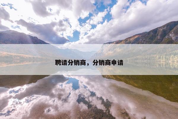 聘请分销商，分销商申请