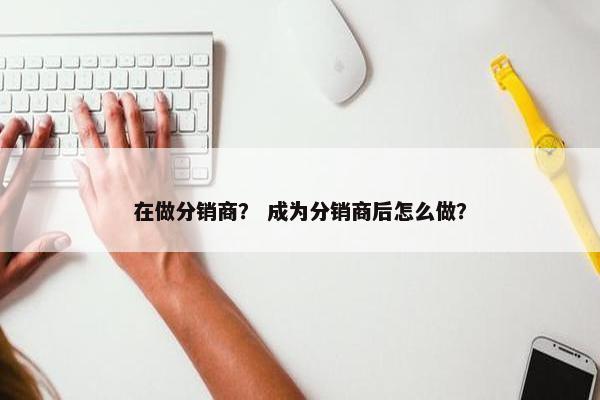 在做分销商? 成为分销商后怎么做?