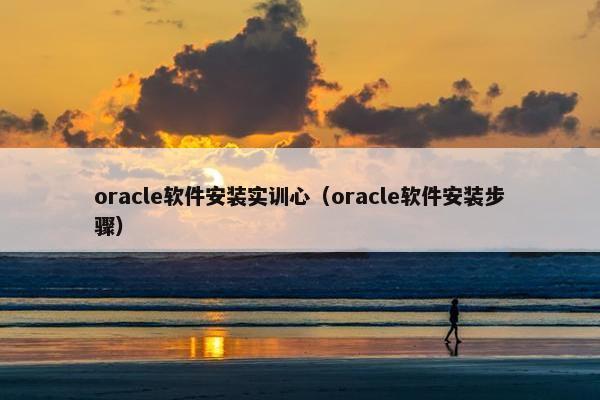 oracle软件安装实训心（oracle软件安装步骤）