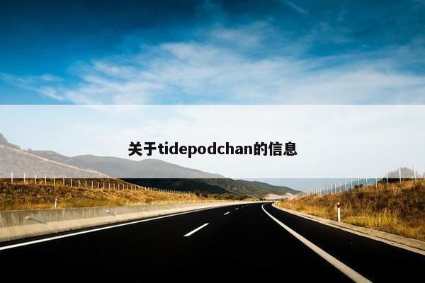 关于tidepodchan的信息