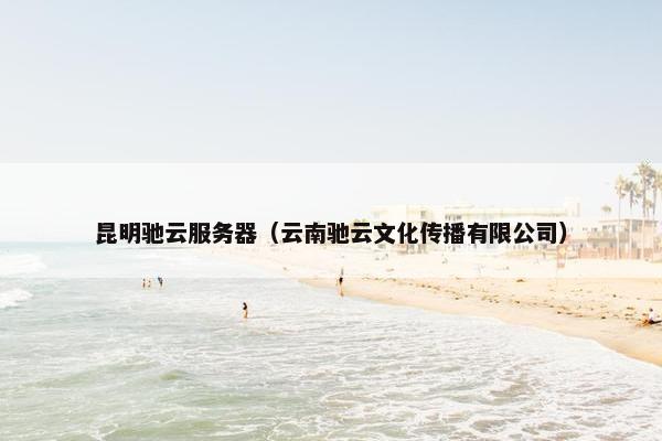 昆明驰云服务器（云南驰云文化传播有限公司）