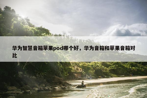 华为智慧音箱苹果pod哪个好，华为音箱和苹果音箱对比