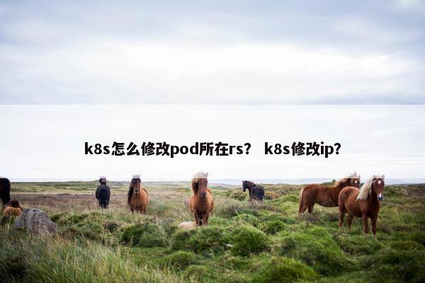 k8s怎么修改pod所在rs？ k8s修改ip？
