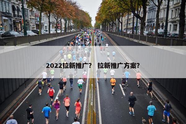 2022拉新推广？ 拉新推广方案？