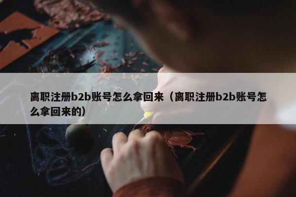 离职注册b2b账号怎么拿回来（离职注册b2b账号怎么拿回来的）