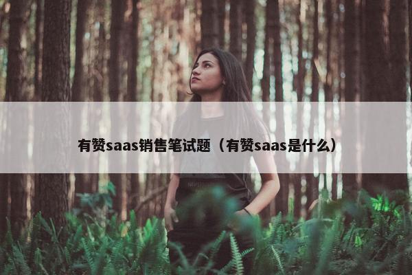 有赞saas销售笔试题（有赞saas是什么）