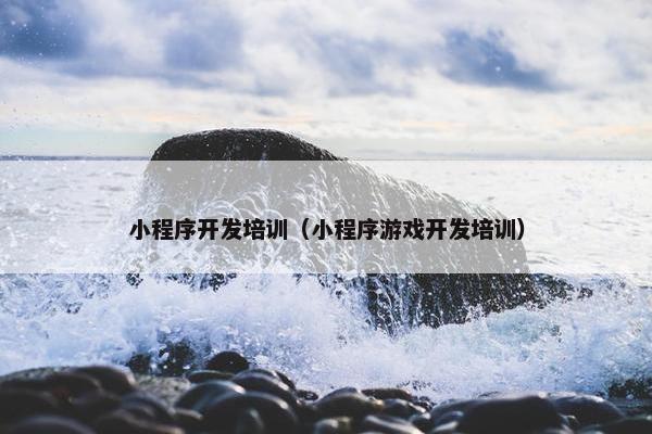 小程序开发培训（小程序游戏开发培训）