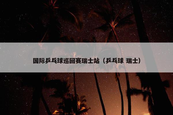 国际乒乓球巡回赛瑞士站（乒乓球 瑞士）