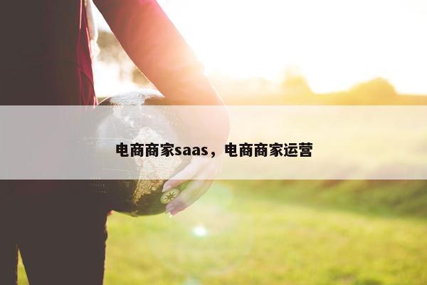 电商商家saas，电商商家运营