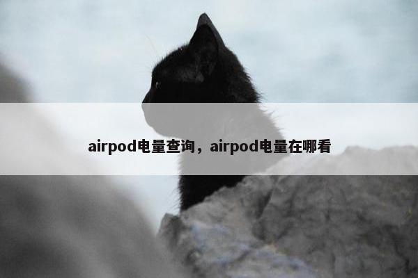 airpod电量查询，airpod电量在哪看