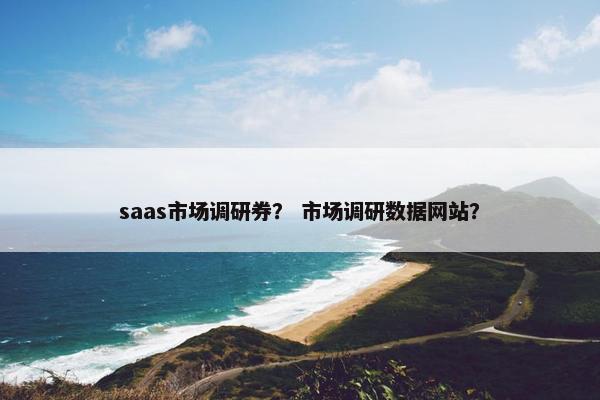 saas市场调研券？ 市场调研数据网站？