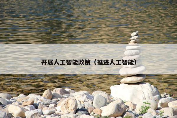 开展人工智能政策（推进人工智能）