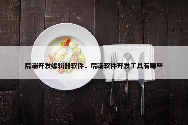 后端开发编辑器软件，后端软件开发工具有哪些