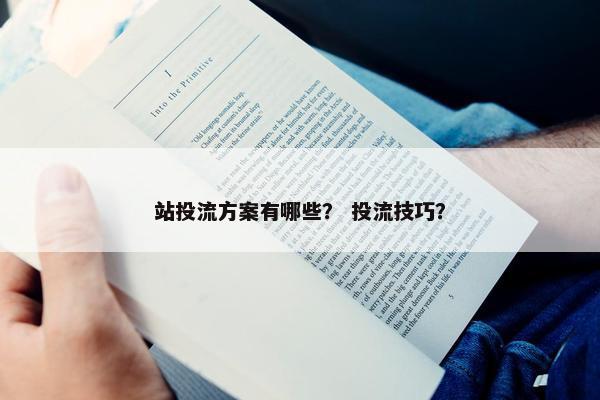 站投流方案有哪些？ 投流技巧？