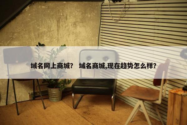 域名网上商城？ 域名商城,现在趋势怎么样？
