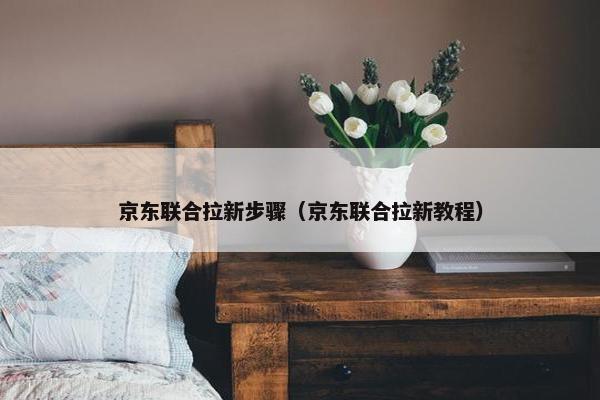 京东联合拉新步骤（京东联合拉新教程）
