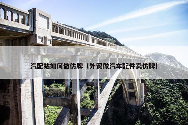 汽配站如何做仿牌（外贸做汽车配件卖仿牌）