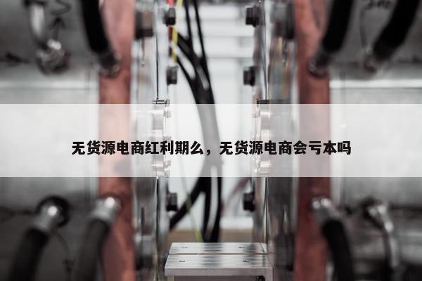 无货源电商红利期么，无货源电商会亏本吗