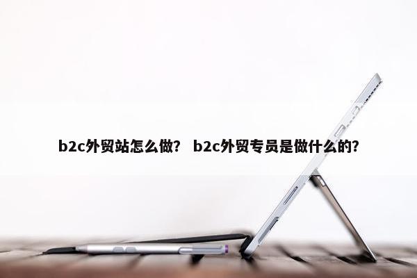 b2c外贸站怎么做？ b2c外贸专员是做什么的？