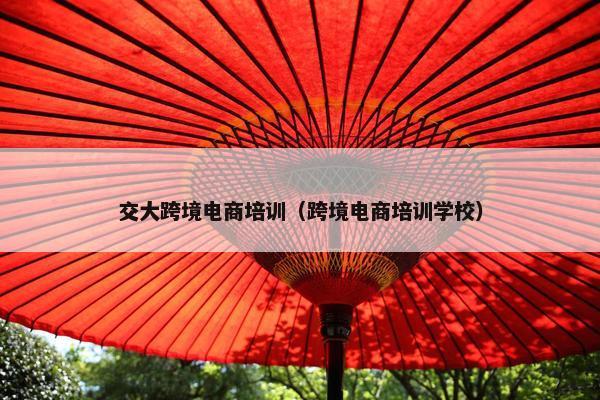 交大跨境电商培训（跨境电商培训学校）