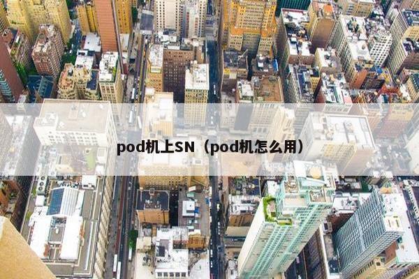 pod机上SN（pod机怎么用）