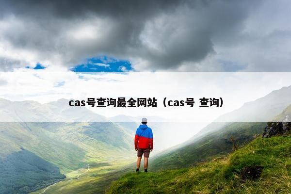 cas号查询最全网站（cas号 查询）