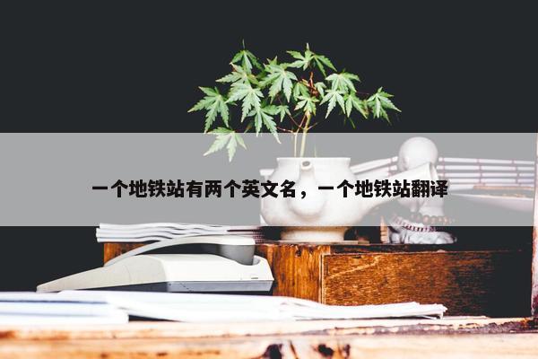 一个地铁站有两个英文名，一个地铁站翻译