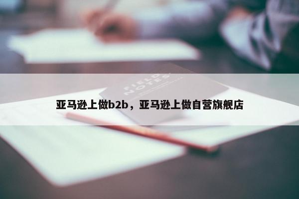 亚马逊上做b2b，亚马逊上做自营旗舰店