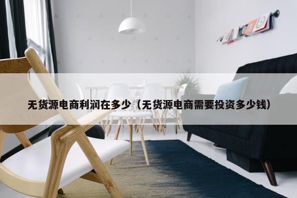 无货源电商利润在多少（无货源电商需要投资多少钱）