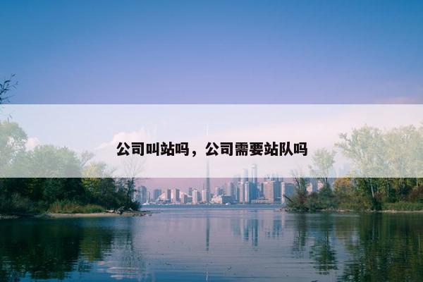 公司叫站吗，公司需要站队吗