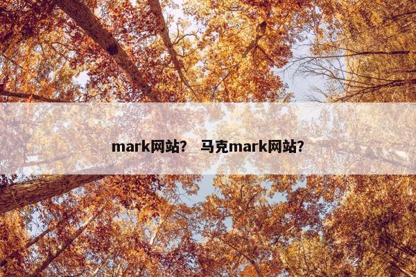 mark网站？ 马克mark网站？