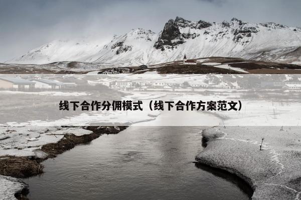 线下合作分佣模式（线下合作方案范文）