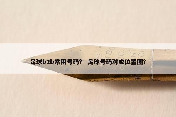足球b2b常用号码？ 足球号码对应位置图？