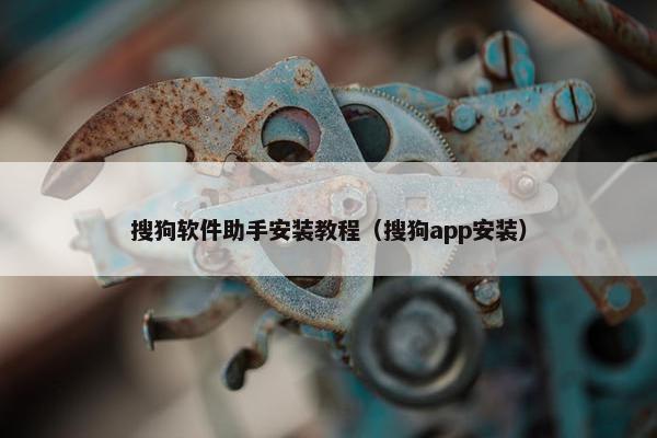 搜狗软件助手安装教程（搜狗app安装）