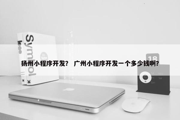 扬州小程序开发？ 广州小程序开发一个多少钱啊？