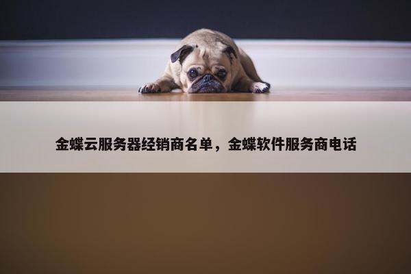 金蝶云服务器经销商名单，金蝶软件服务商电话