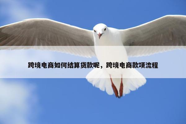 跨境电商如何结算货款呢，跨境电商款项流程
