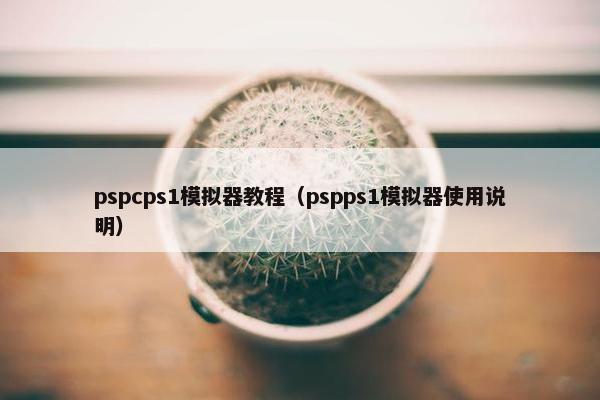 pspcps1模拟器教程（pspps1模拟器使用说明）