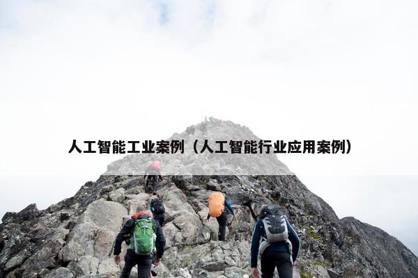 人工智能工业案例（人工智能行业应用案例）