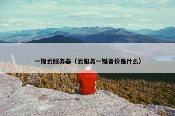 一键云服务器（云服务一键备份是什么）
